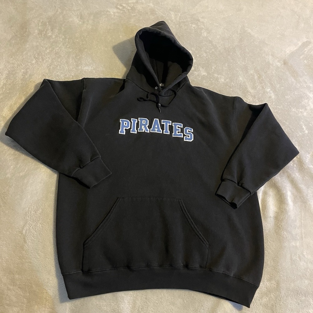 Lee Black Hoodie with Blue and White Pirates Logo